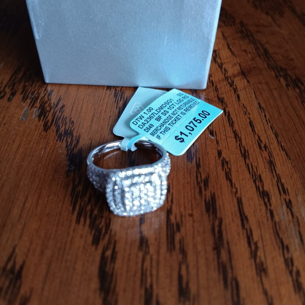 *PD* New Belk & Co.1 ct. t.w. Lab Grown Diamond Ring in Sterling Silver, size 7 - Picture 3 of 8